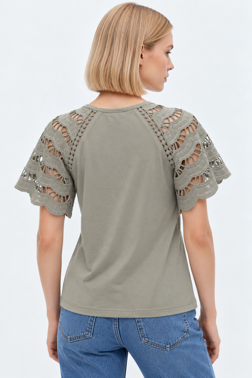 Remera Macare Verde Grisaceo