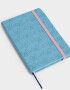 Anotadores Cuadernos y Memos Texturada Cuaderno A6 Forrado Pu - Azul Celeste