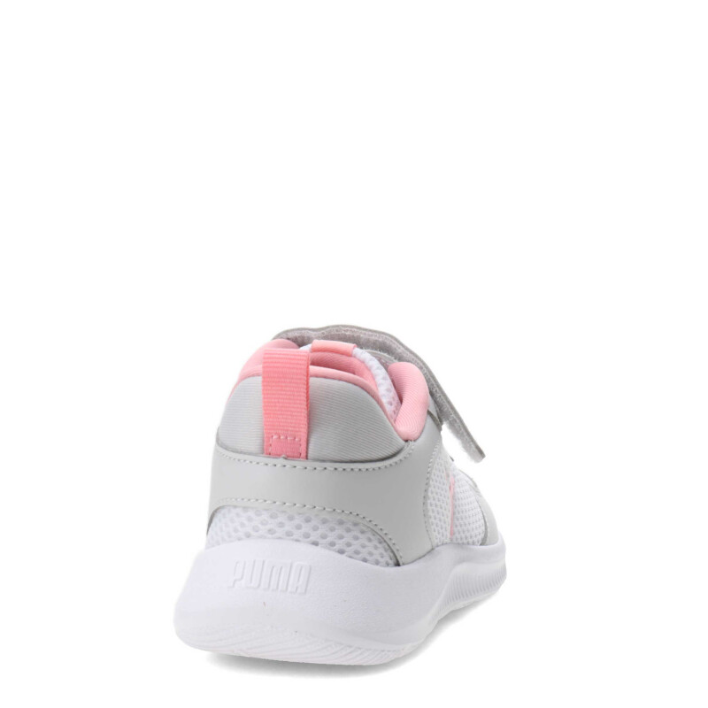 Championes Infantiles Puma Blanco - Gris - Rosa