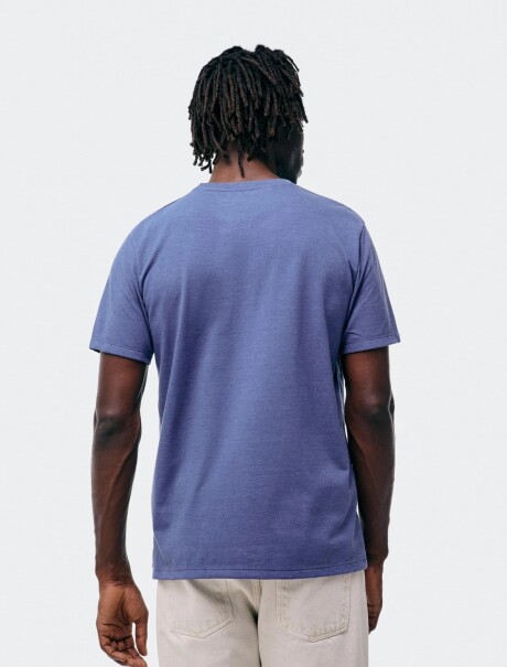 CAMISETA BÁSICA UNISSEX REGULAR WORLD AZUL