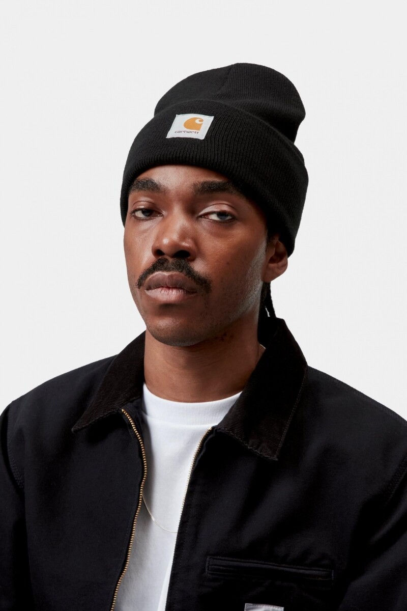 Acrylic Watch Hat Negro