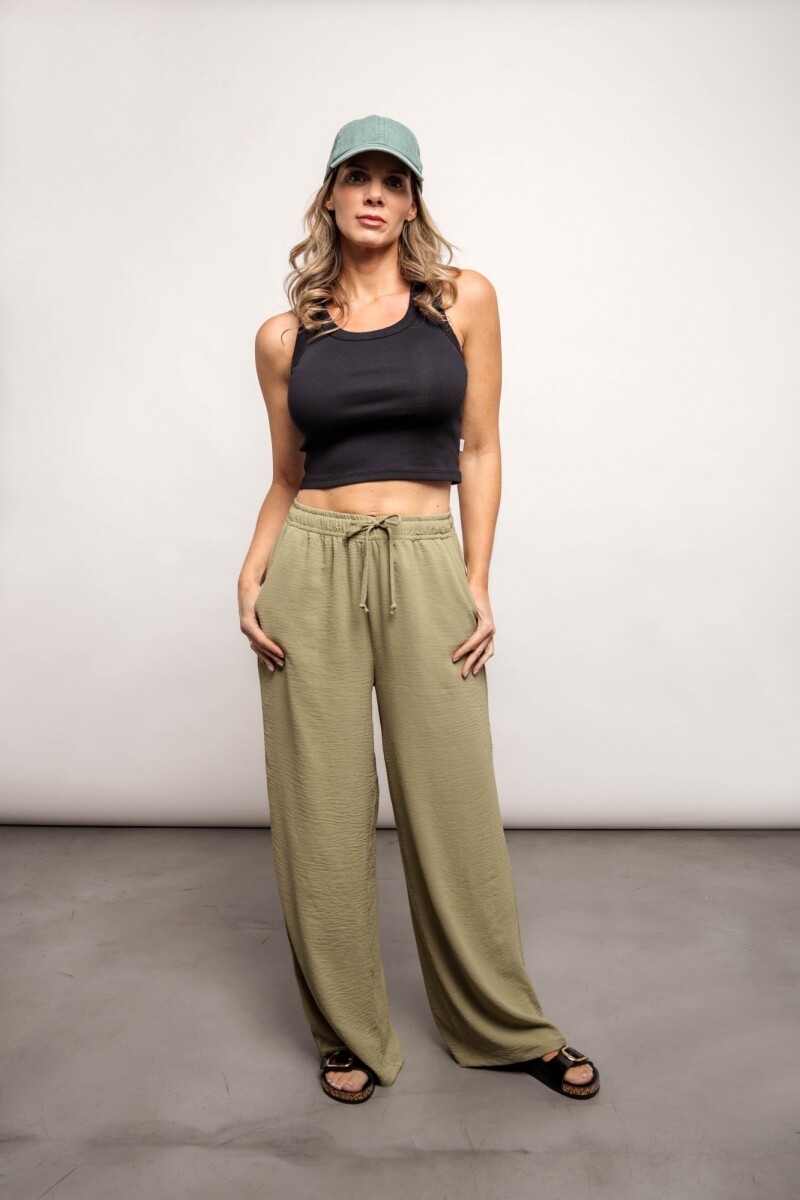 Pantalón Arlette Verde Militar