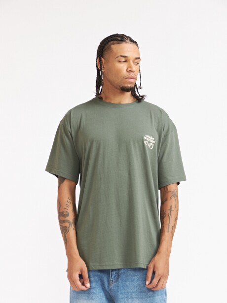 REMERA OVER CAFE CLUB VERDE