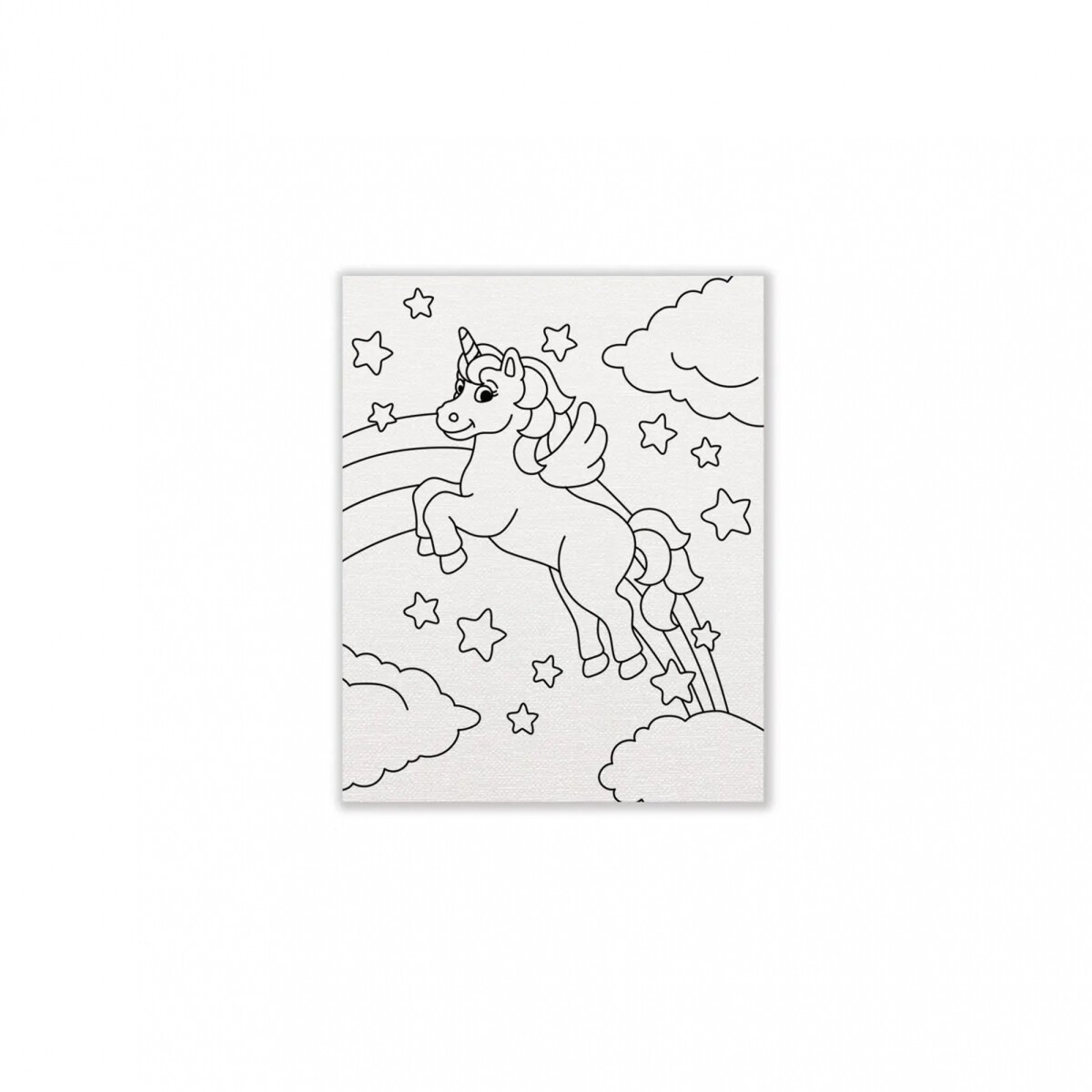 Bastidor con Diseño para Colorear - Unicornio 