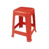 BANQUETA PLÁSTICA MOR Rojo