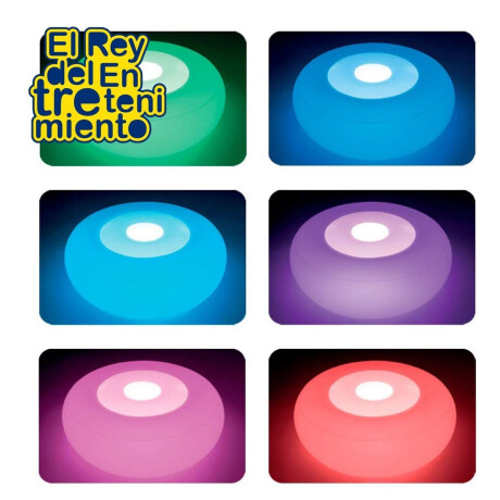 Sillón Puff Intex Ottoman C/ Luces Led Piscina Jardín Sillón Puff Intex Ottoman C/ Luces Led Piscina Jardín