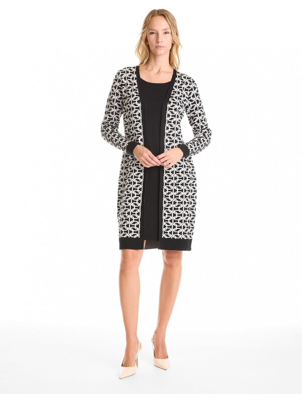 Vestido Twofold NEGRO/BLANCO