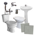 COMBO BAÑO COMPLETO LOZA + GRIFERIA + CERÁMICA Combo Baño Completo Loza + Griferia + Cerámica
