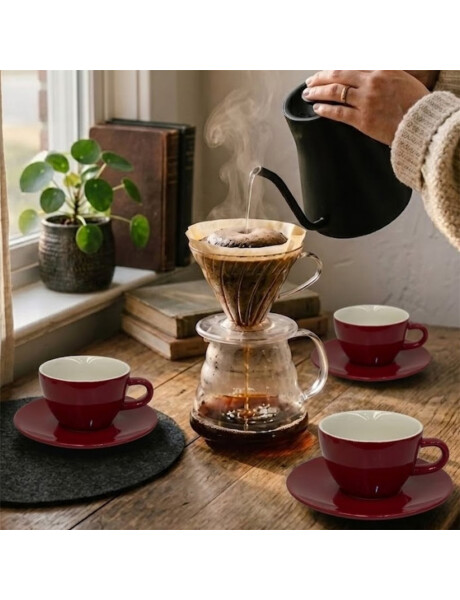 TAZA DE TE 260ML CON PLATO PORCELANA ESPECIAL ROJO SELECTA TAZA DE TE 260ML CON PLATO PORCELANA ESPECIAL ROJO SELECTA