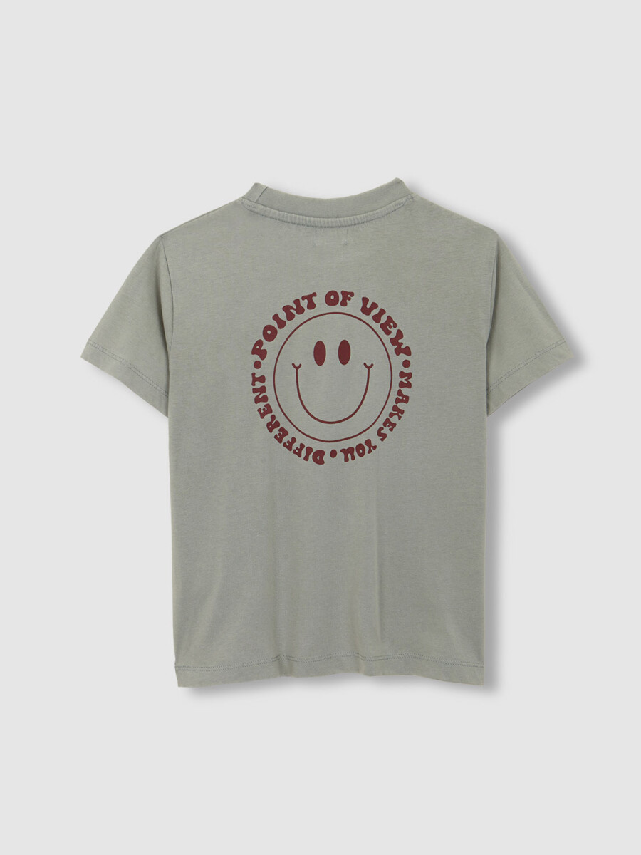 Camiseta Print Point Of View Verde Seco