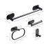 Set Accesorios De Baño Rollo Toalla Percha Juego 4 Piezas Adhesivo Acero Inoxidable Imback Color Negro Set Accesorios De Baño Rollo Toalla Percha Juego 4 Piezas Adhesivo Acero Inoxidable Imback Color Negro