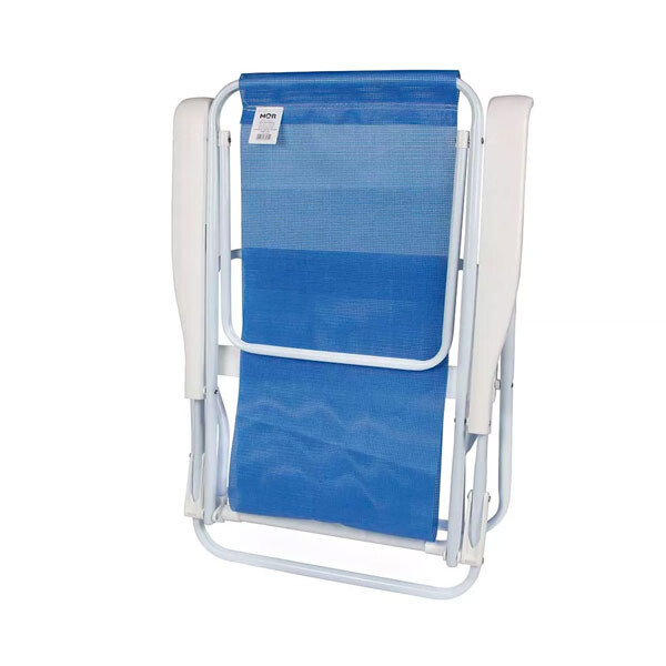 SILLA RECLINABLE 8 POSICIONES ACERO SANNET AZUL AZUL