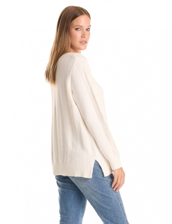 Buzo Soft Trenzas CRUDO