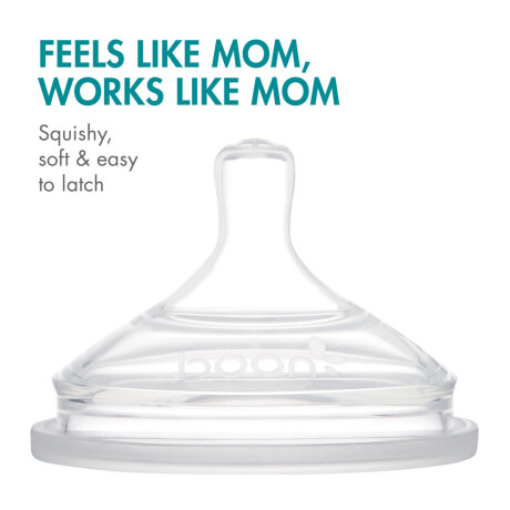 Mamadera de silicona con tetina RN (120ml) celeste