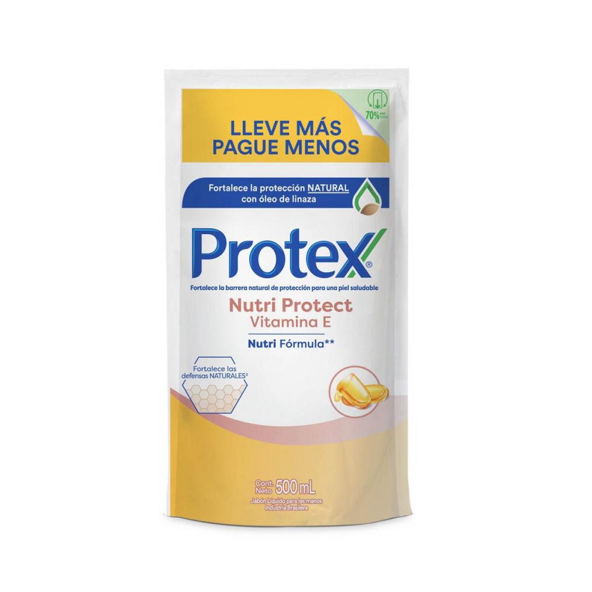 Jabón Líquido Protex Nutri Protect Vitamina E 500ml 