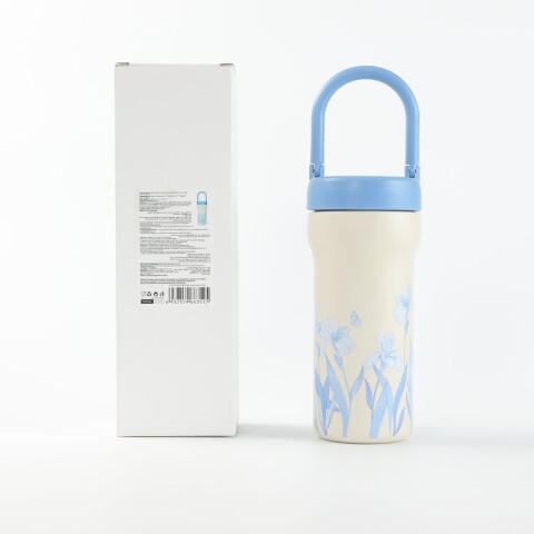 BOTELLA DE AGUA TÉRMICA SERIE FLORAL CON ASA (720 ML/AZUL) BOTELLA DE AGUA TÉRMICA SERIE FLORAL CON ASA (720 ML/AZUL)