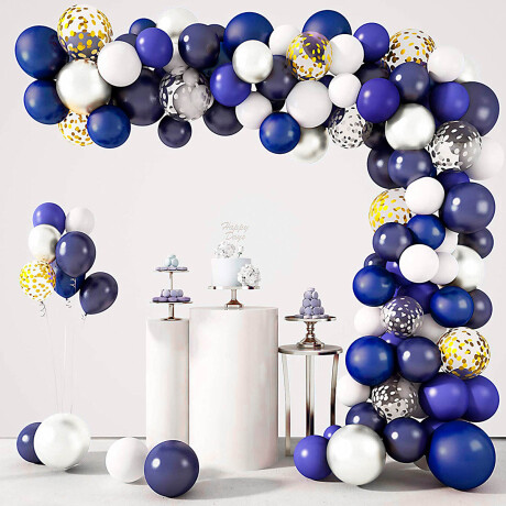 Set Globos N19 112pcs Azul Decoración Arco Cumpleños Set Globos N19 112pcs Azul Decoración Arco Cumpleños