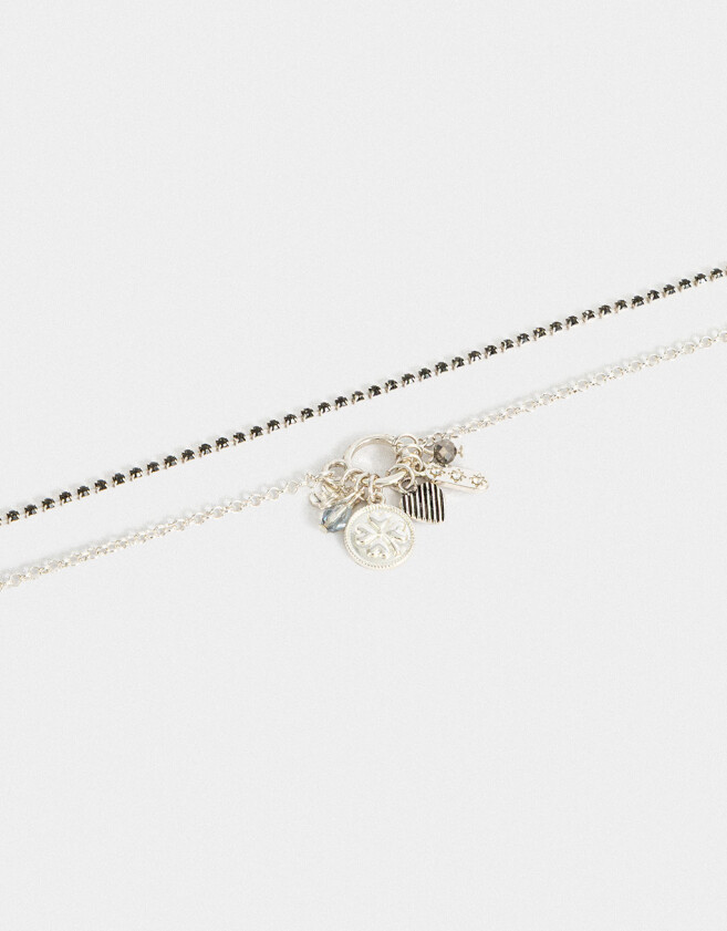 Collares Cortos Bañada en Plata Collar Corto Layer Bañado En Plata - Plateado