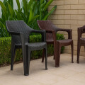 Set Mesa plegable + 6 Sillas Babel Marrón