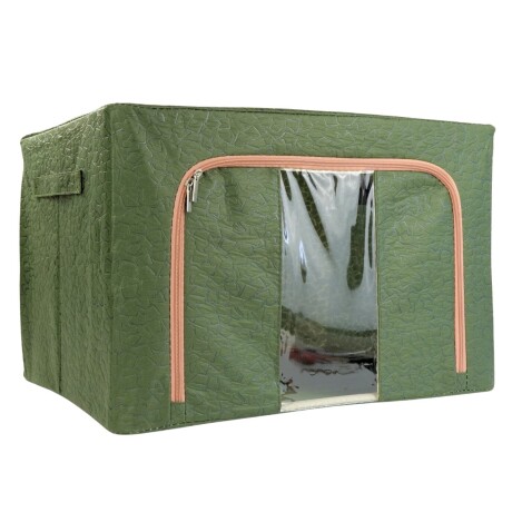 Caja organizadora de tela plegable con visor Caja organizadora de tela plegable con visor