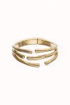 PULSERA DE ALEACIÓN DE METALES BAÑADA EN ORO 18K CON FORMA DE TUBOS Pulsera