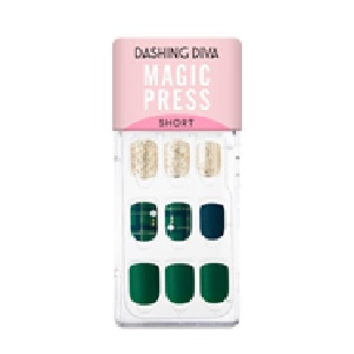 Uñas Postizas Hortensia Green Duffle Coat 