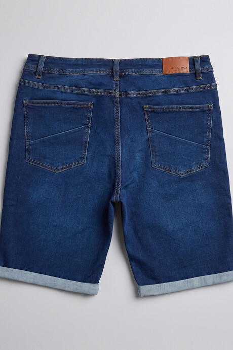BERMUDA JEAN PARVES Azul Medio