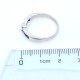 Anillo en oro 18k blanco , brillante y zafiros Anillo en oro 18k blanco , brillante y zafiros