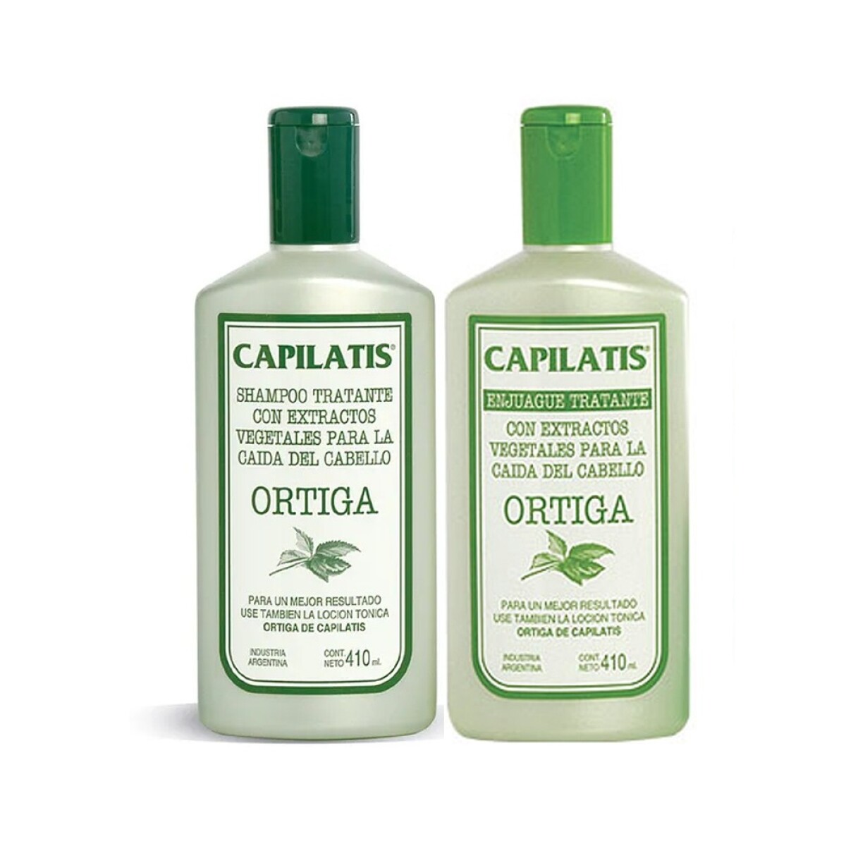 Shampoo Capilatis Ortiga 410 Ml + Acondicionador 