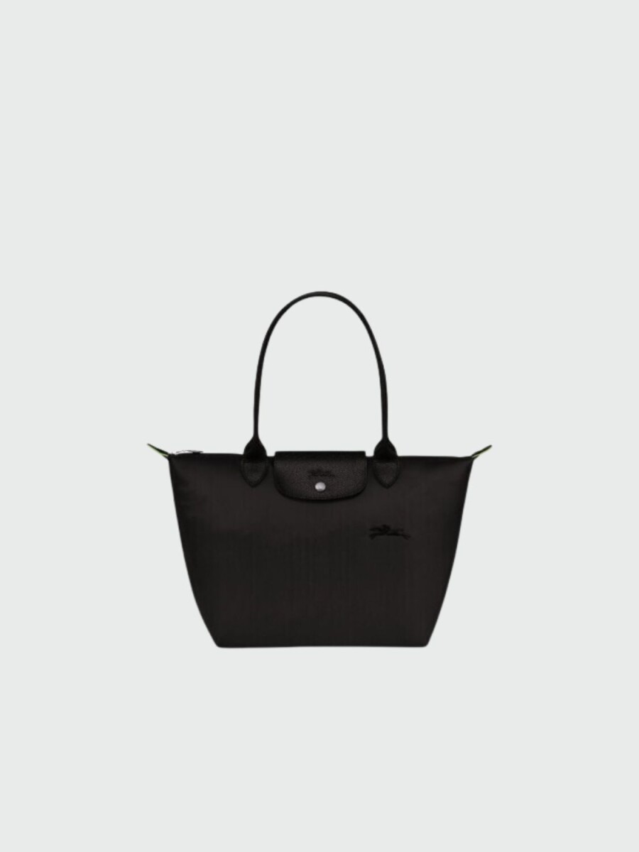 Longchamp -Cartera Longchamp plegable de nylon con cierre y asa larga, Le pliage M - 0 