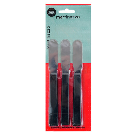 Espatula para untar x3 negro linea Opa Martinazzo Espatula para untar x3 negro linea Opa Martinazzo