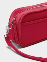 Bolso De Hombro De Textura Suave S rojo