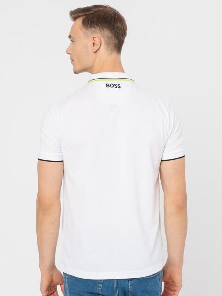 BOSS -Remera polo de algodón, regular fit, PADDY PRO Blanco