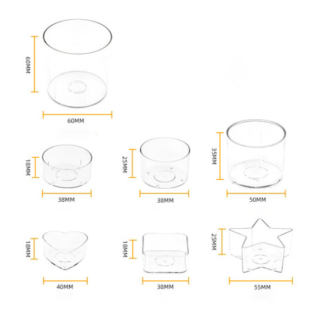 Set De Diferentes Formas x24 Para Crear Velas Set De Diferentes Formas x24 Para Crear Velas