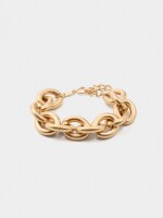 Pulsera Con Eslabones Grandes dorado