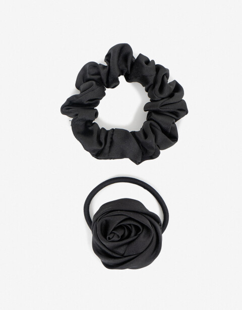 Gomitas Elásticas Sets Flores Set De Gomitas Elásticas - Negro