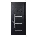 PUERTA SEMI BLINDADA CON BARRAL NEGRA 40 KG - DERECHA PUERTA SEMI BLINDADA CON BARRAL NEGRA 40 KG - DERECHA