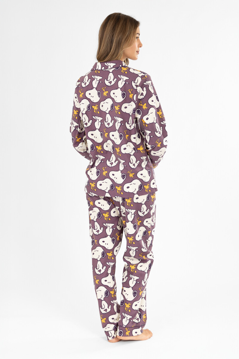 Pijama purple sn americano Lila