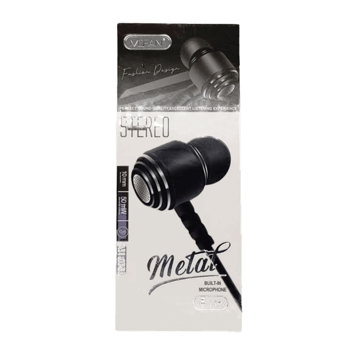 AURICULARES CON CABLE IN EAR MF023 GRIS 