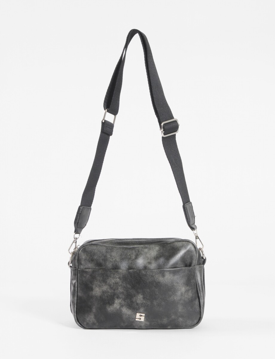 Bandolera pequeña dos piezas - negro 