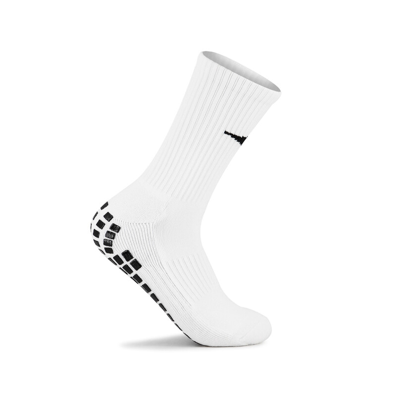 Medias Fútbol Antideslizante Caña Media Diadora Pronto Blanco