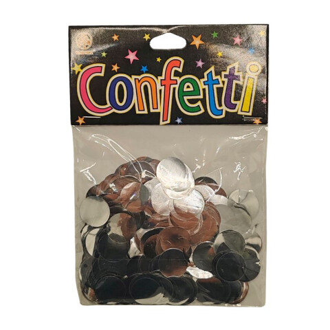 Confetti Metalizado 15 Grs Plateado