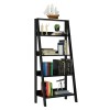 Estantería biblioteca multiuso Lumax escalera para Libros 4 Repisas Negro
