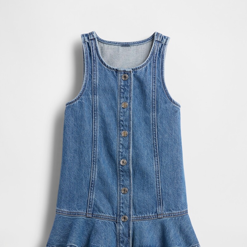 DNM JUMPER DRESS - MED WASH MEDIUM WASH