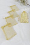 Pack x 200 - Bolsas organza 9x15 cm ORO