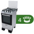 Cocina Multigas Enxuta Cenx27544i COCINA ENXUTA GAS VIDRIO INOX. CENX27544