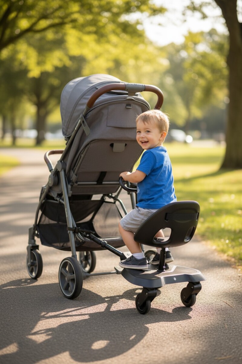 Patineta coche para hermanos con asiento KIKKABOO 