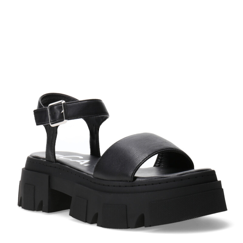 Sandalias de Mujer Miss Carol SPARTA Con banda y tobillera Negro