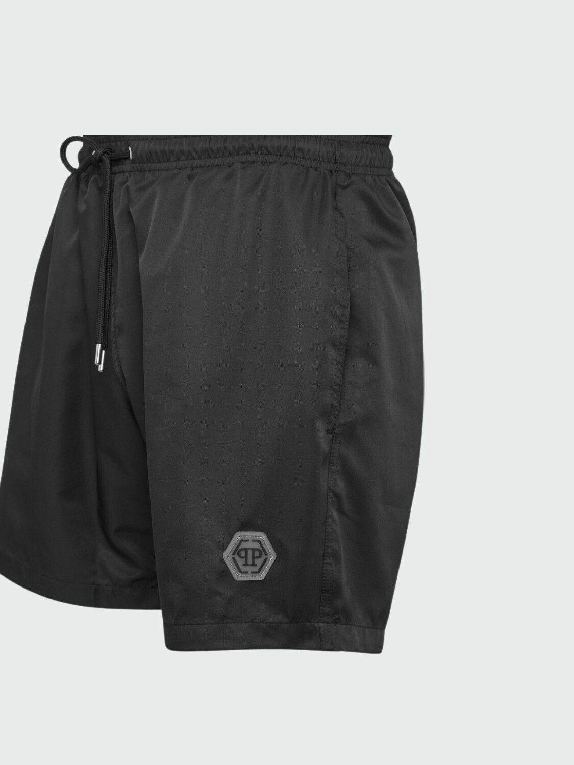 PHILIPP PLEIN - short de baño negro con diseño Hexagon Negro