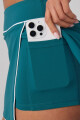 Faldas On-The-Go Classic Mini Skirt Mujer Green Abyss/Classic White